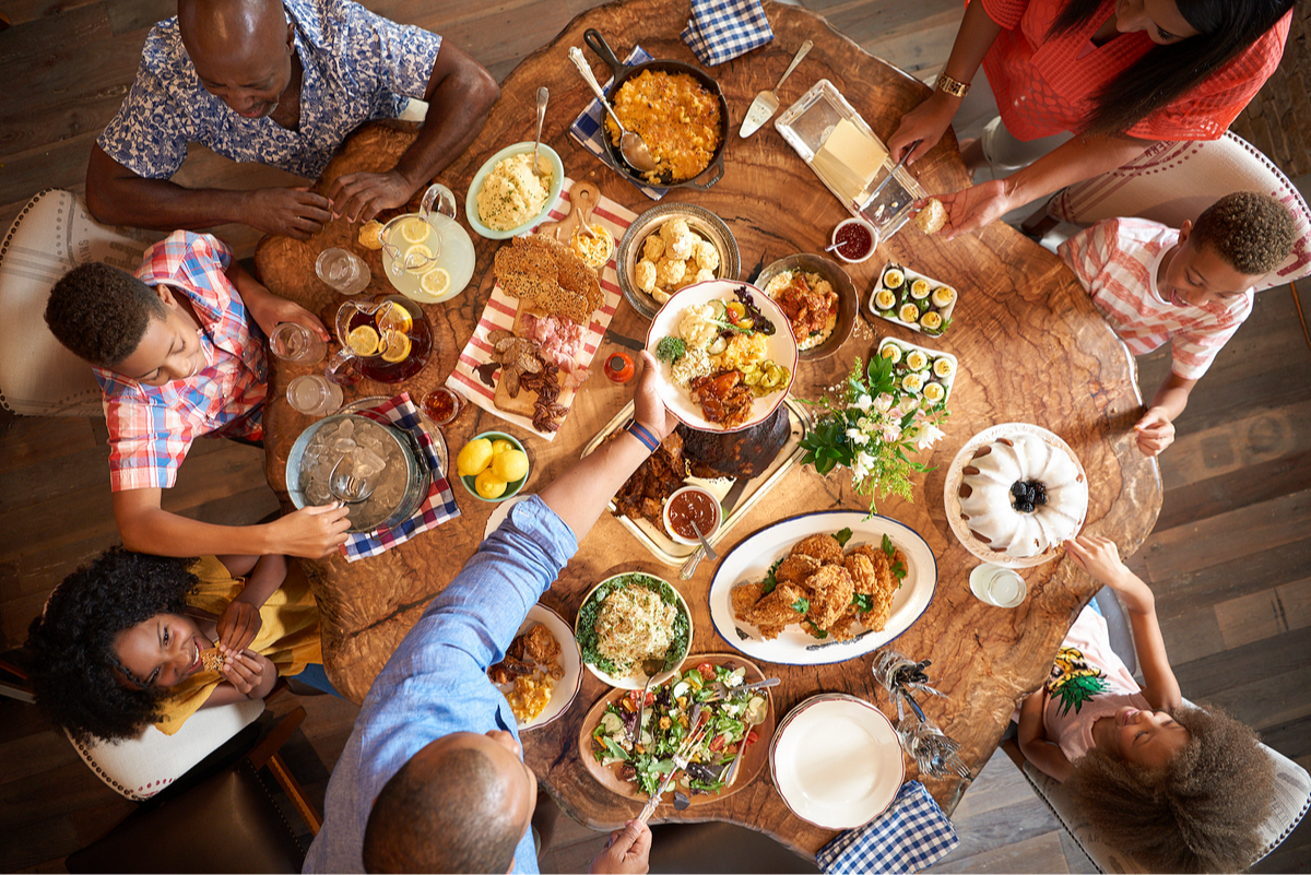 Guests at the restaurant