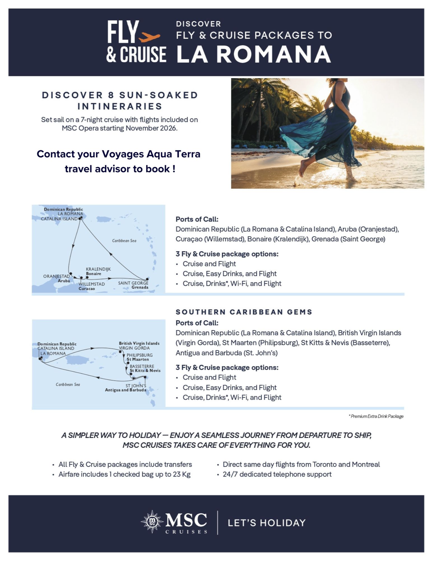 Promotion amawaterways fly & cruise LA ROMANA with Aquaterra Travels