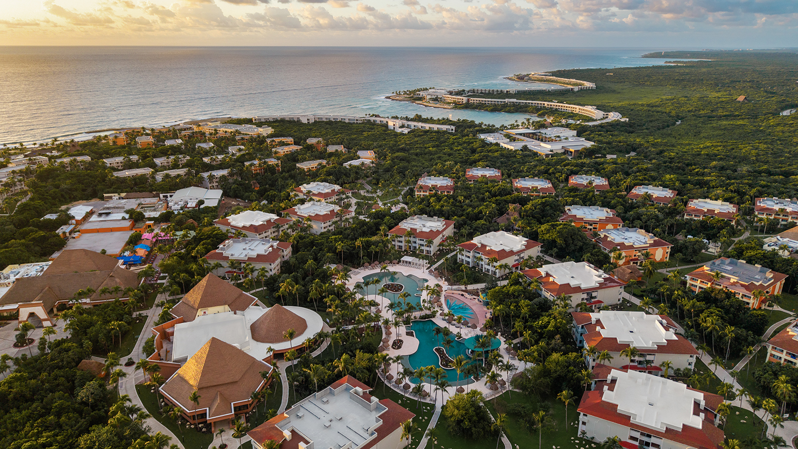 View from the sky of the Bahia Principe Grand Tequila, Cancun with Aquaterra Travels