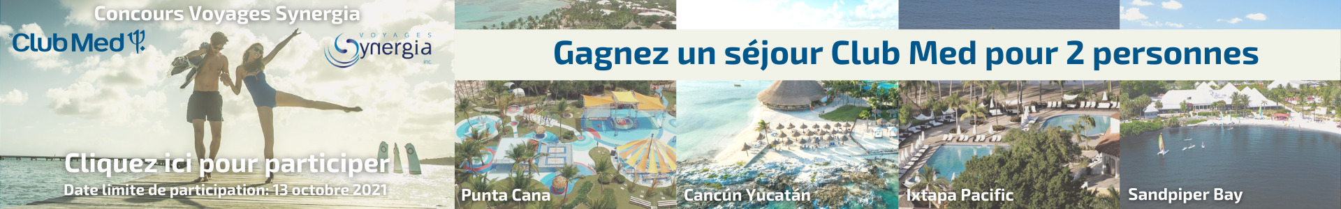 Concours Voyages Synergia en collaboration avec Club Med