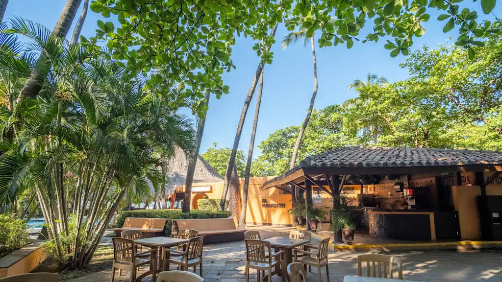 A bar at Barcelo Montelimar Nicaragua with Voyages Aqua Terra