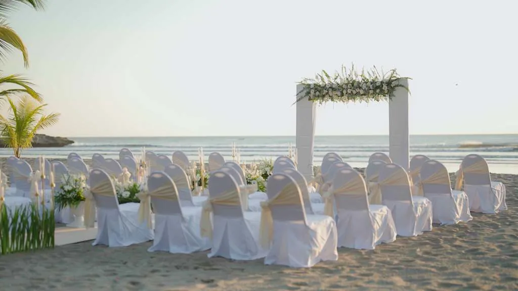 A marriage on the beach at Barcelo Montelimar Nicaragua