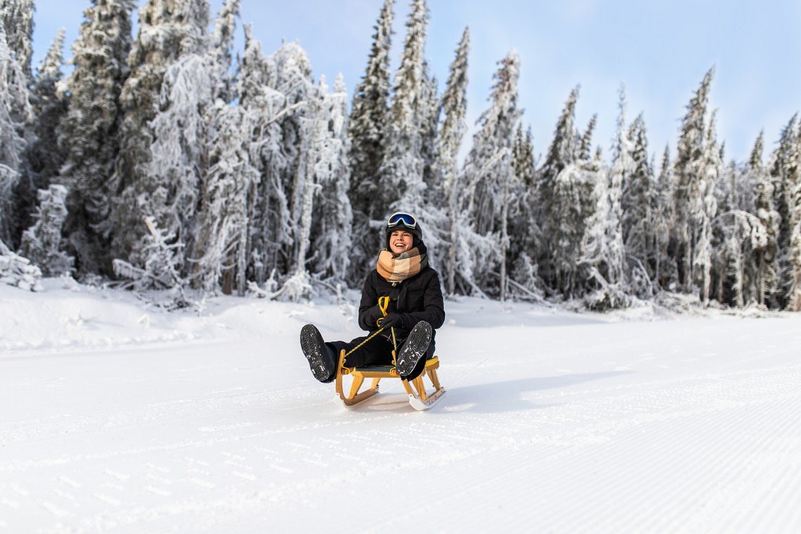 Club Med Charlevoix activité luge hiver