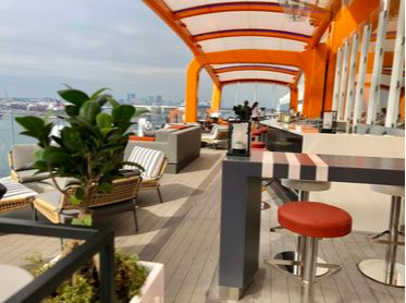 Vue du Tapis magique sur le Celebrity Edge