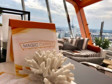 Tapis magique sur le Celebrity Edge Tapis magique sur le Celebrity Edge
