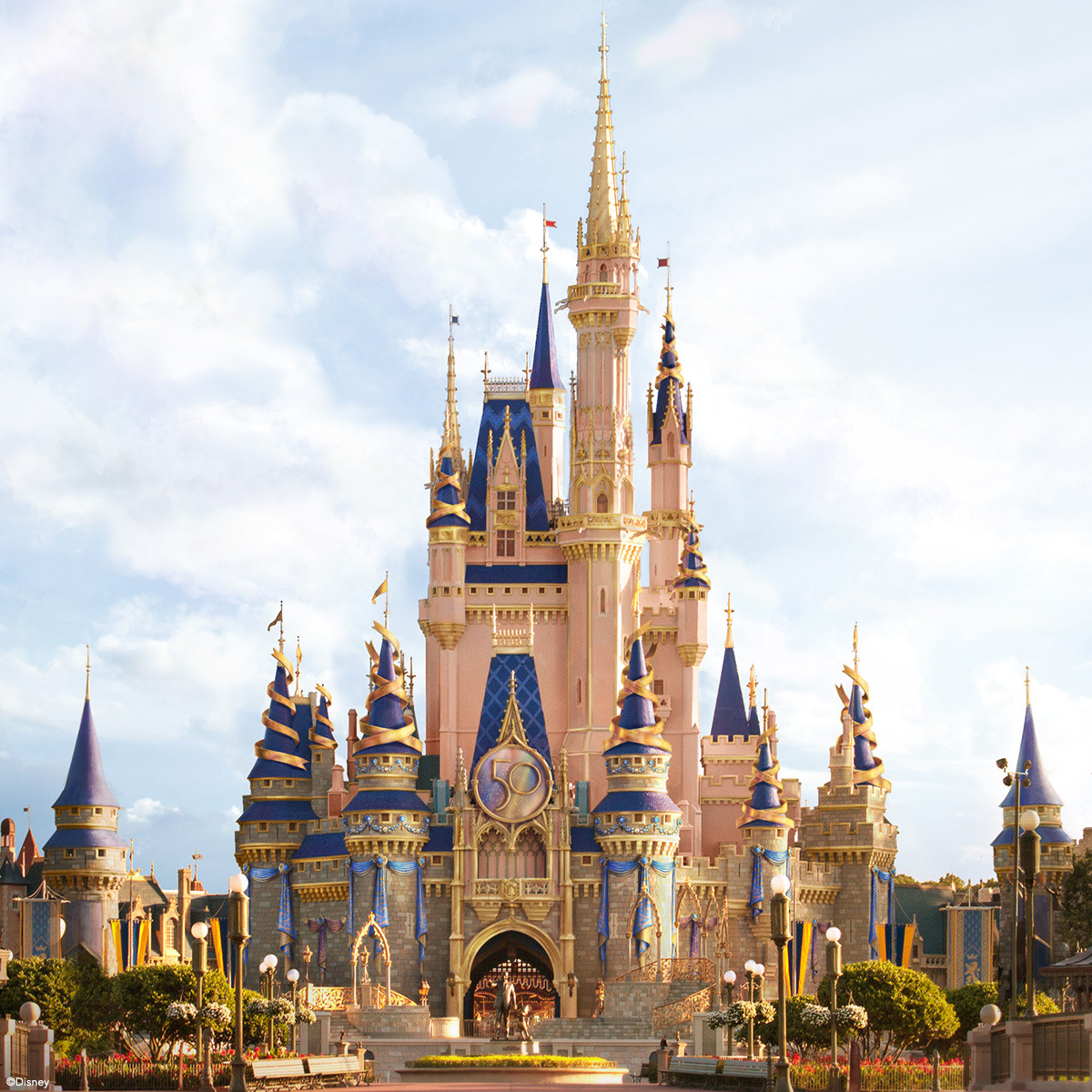 Château de Cendrillon - 50è anniversaire de Walt Disney World