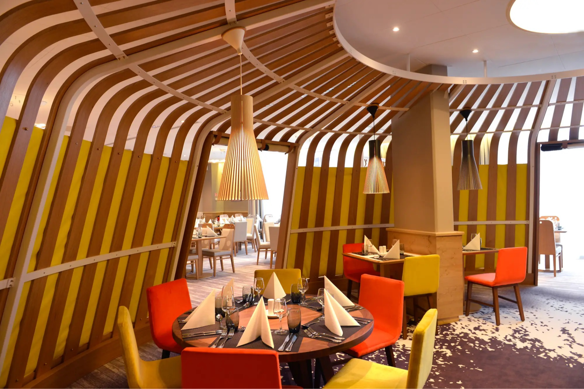 restaurant at Club Med French Alps Val Thorens Sensations, France restaurant at Club Med French Alps Val Thorens Sensations, France