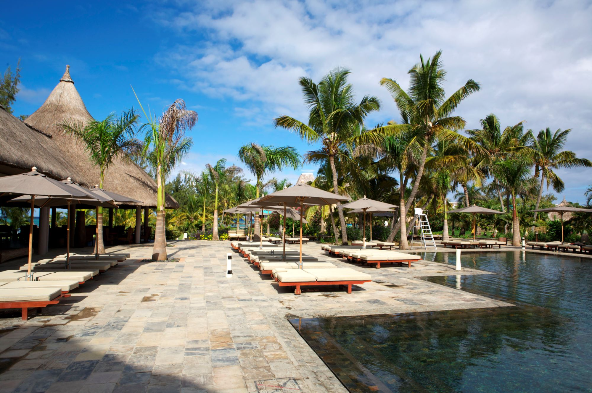 Piscine au Club Med La Pointe aux Canonniers, Ile Maurice