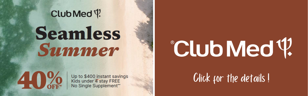 Club Med Promotions Seamless Summer 40% off with Aqua Terra Travel