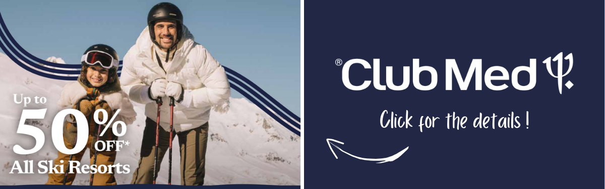 Club Med Promotions Ski Days Up to 50% Instant Savings off with Aqua Terra Travel