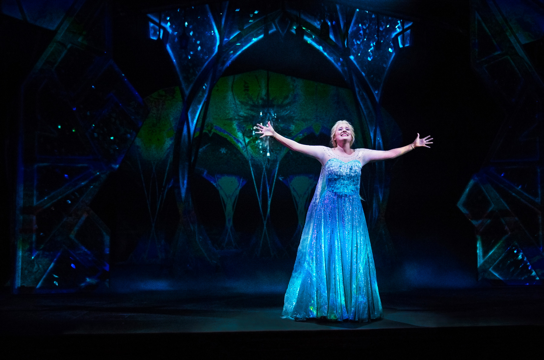 The "Frozen a musical spectacular" show on Disney Dream and Disney Wonder
