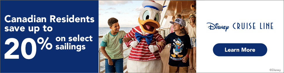 Canadian Residents - Save up to 20% on select Disney Cruise Line sailings