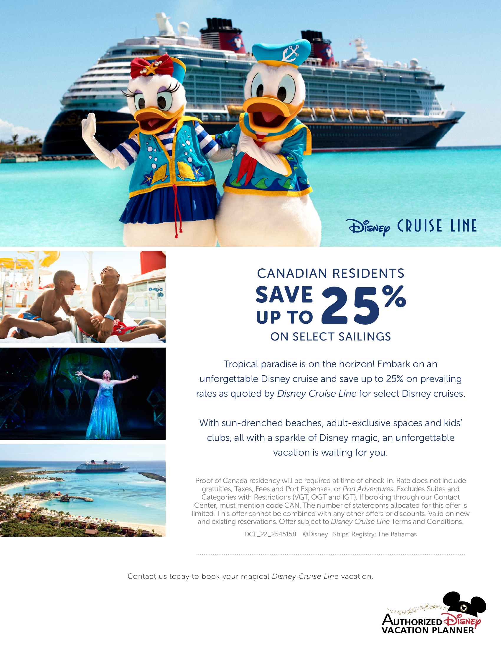 Canadian Residents - Save up to 35% on select sailings in 2023