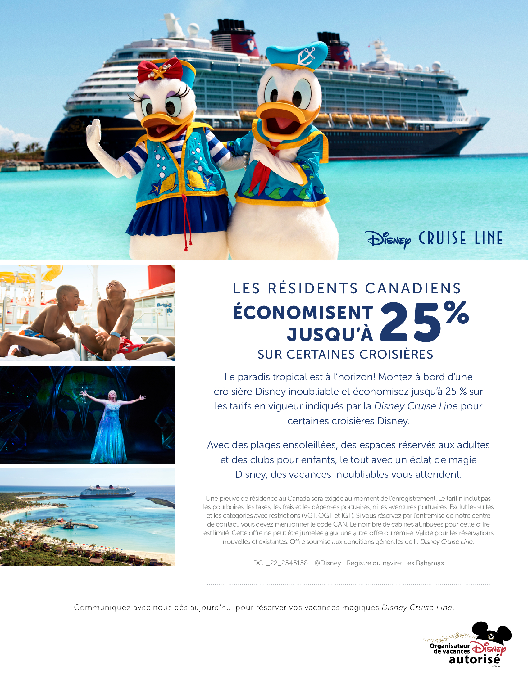 Disney Cruise Line - La magie vous attend! Profitez de 50% de rabais sur votre dépôt. Réservez avec les Créateurs de Magie - Voyages Synergia