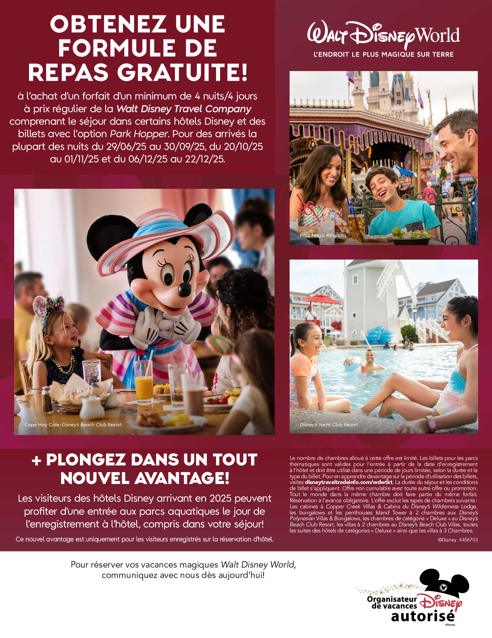 Les abonnés de Disney+ économisent jusqu’à 35 % sur les séjours dans certains hôtels Disney, lors de certaines nuits