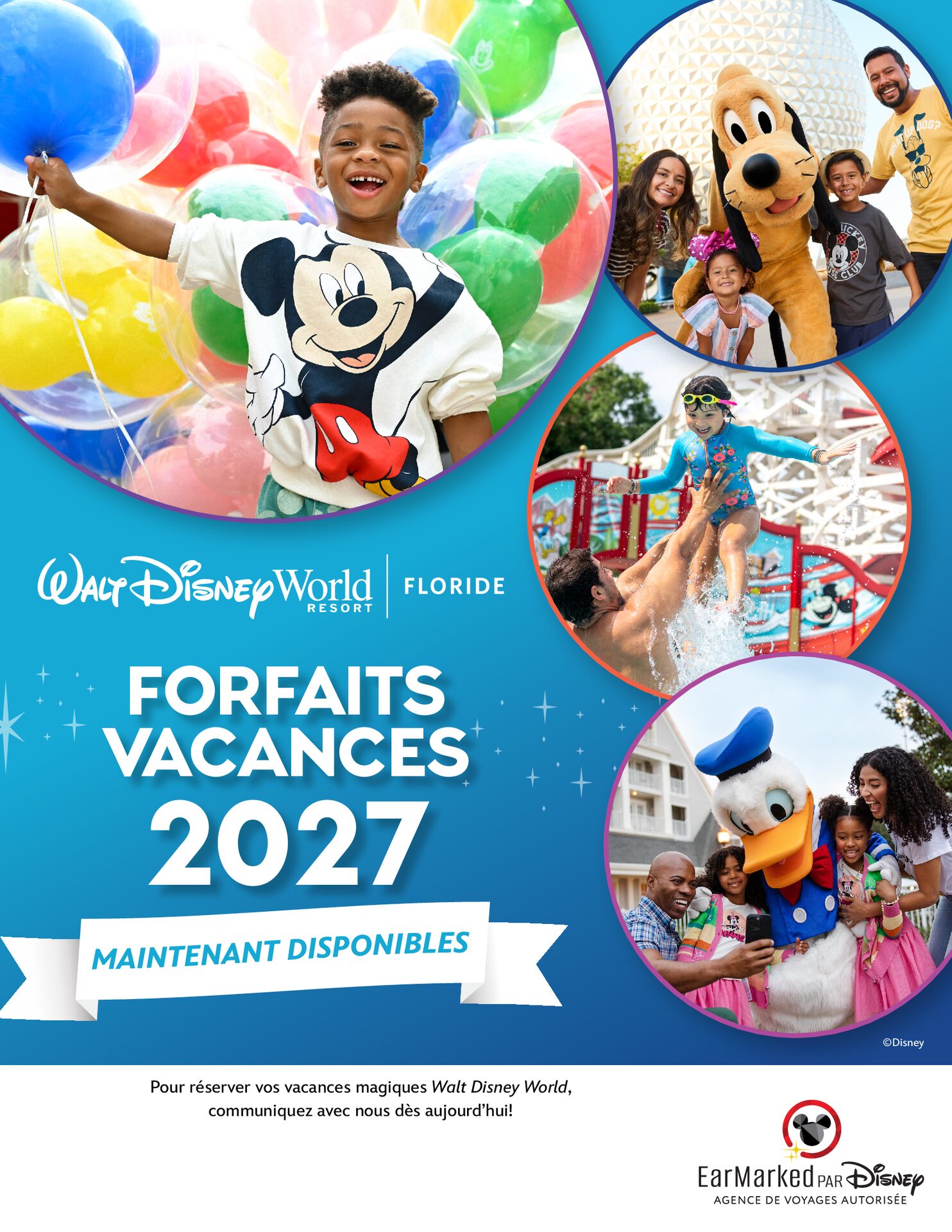 Walt Disney World Resort en Floride Forfaits vacances 2027 maintenant disponibles Créateurs de Magie Voyages Synergia