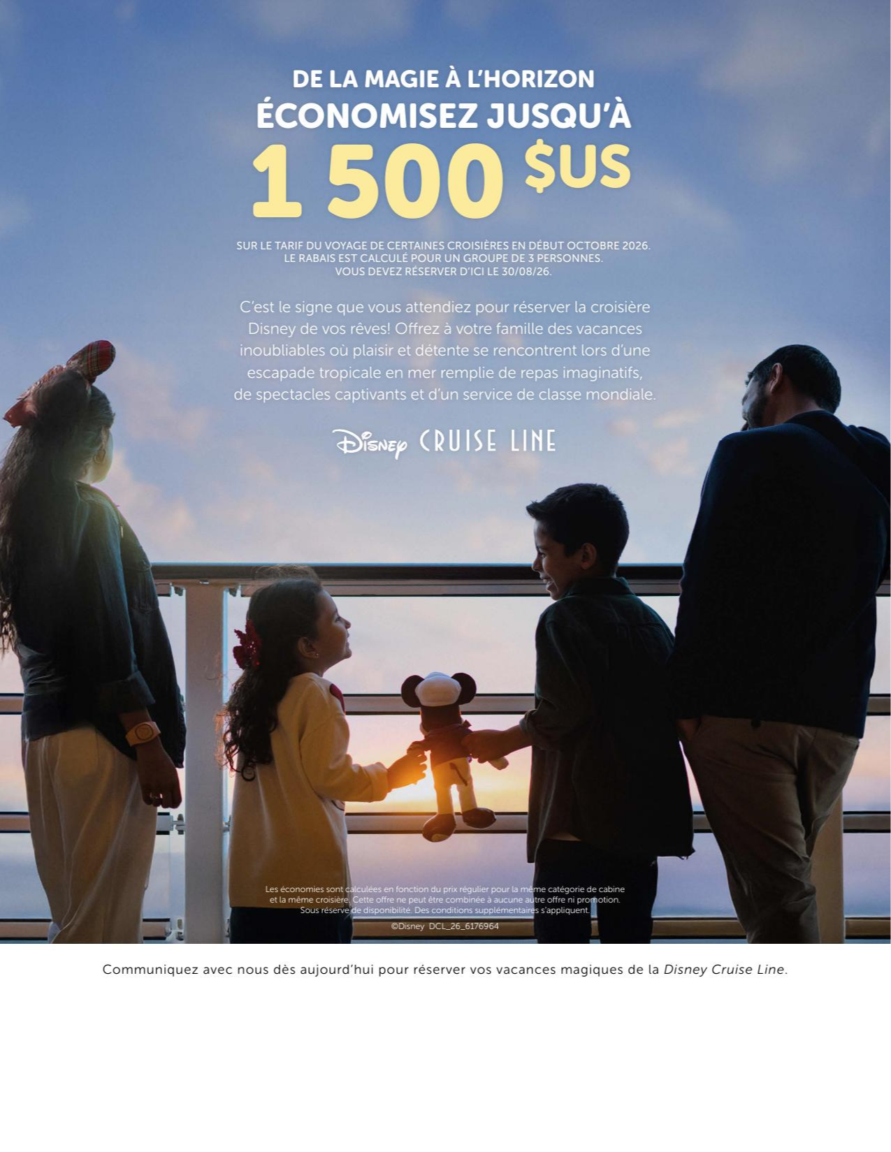 Walt Disney Cruise Économisez jusqu'à 1500$ US Créateurs de magie Voyages Synergia Walt Disney Cruise Économisez jusqu'à 1500$ US Créateurs de magie Voyages Synergia
