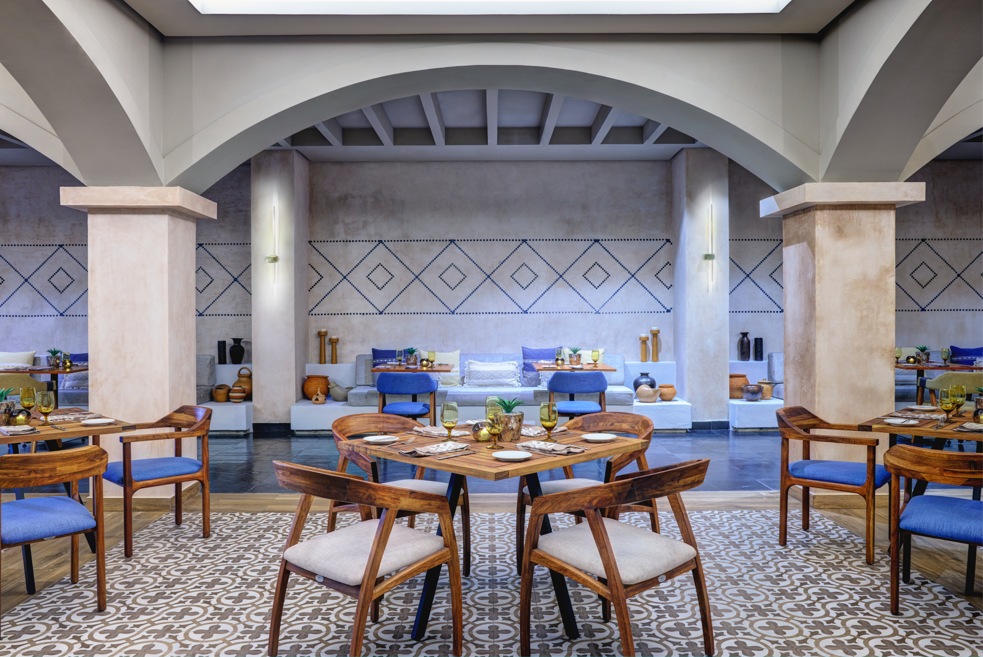 Mexican restaurent at Dreams Puerto Morelos, Riviera Maya with Aquaterra Travels