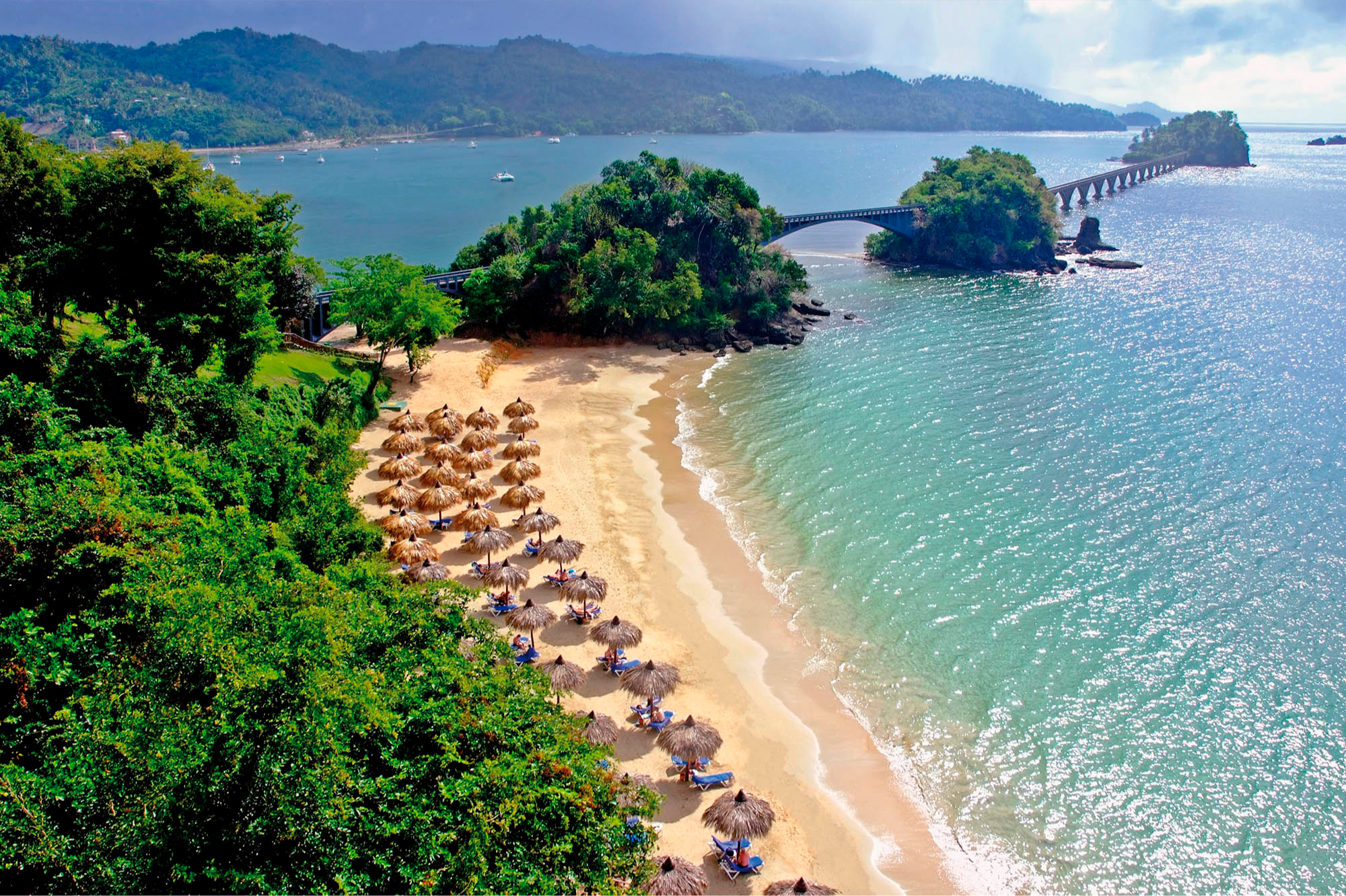 A beach at Eurostars Grand Cayacoa Samana with Voyages Aqua Terra