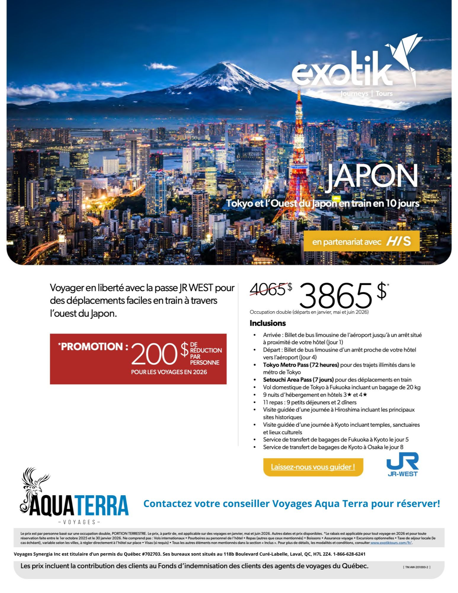 Travel to Japan by train with the JR WEST pass through Western Japan with Aqua Terra Travel