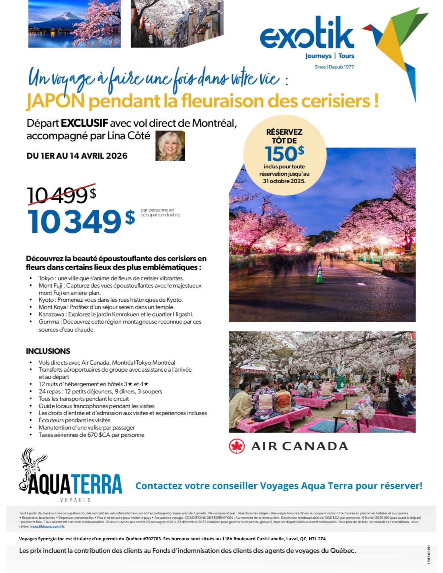 Japan during cherry blossom with Aqua Terra Travel