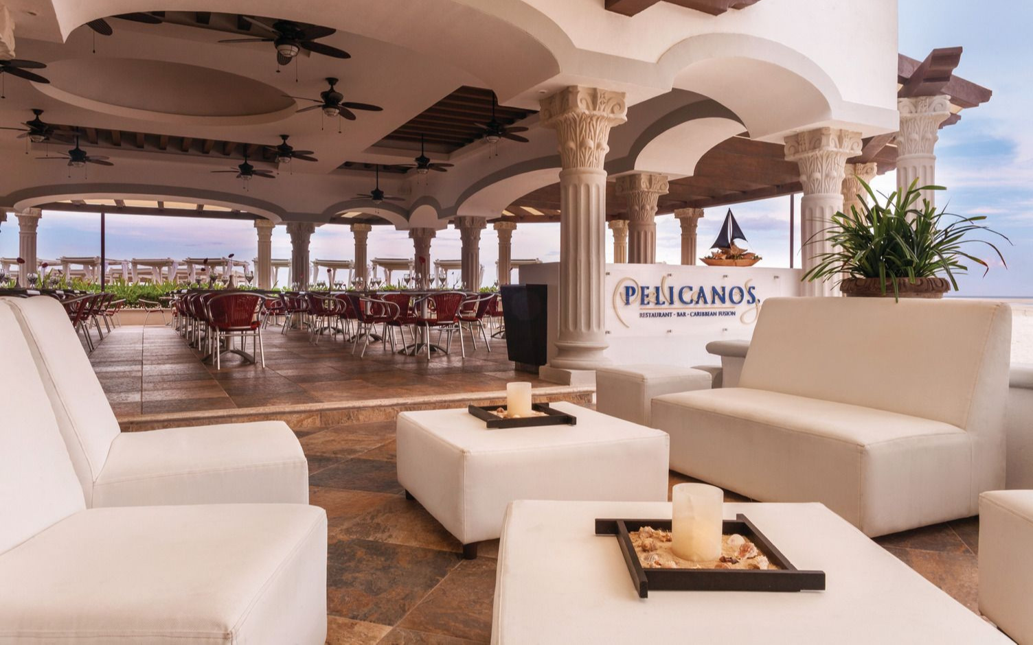 Hilton Playa del Carmen restaurant Pelicanos