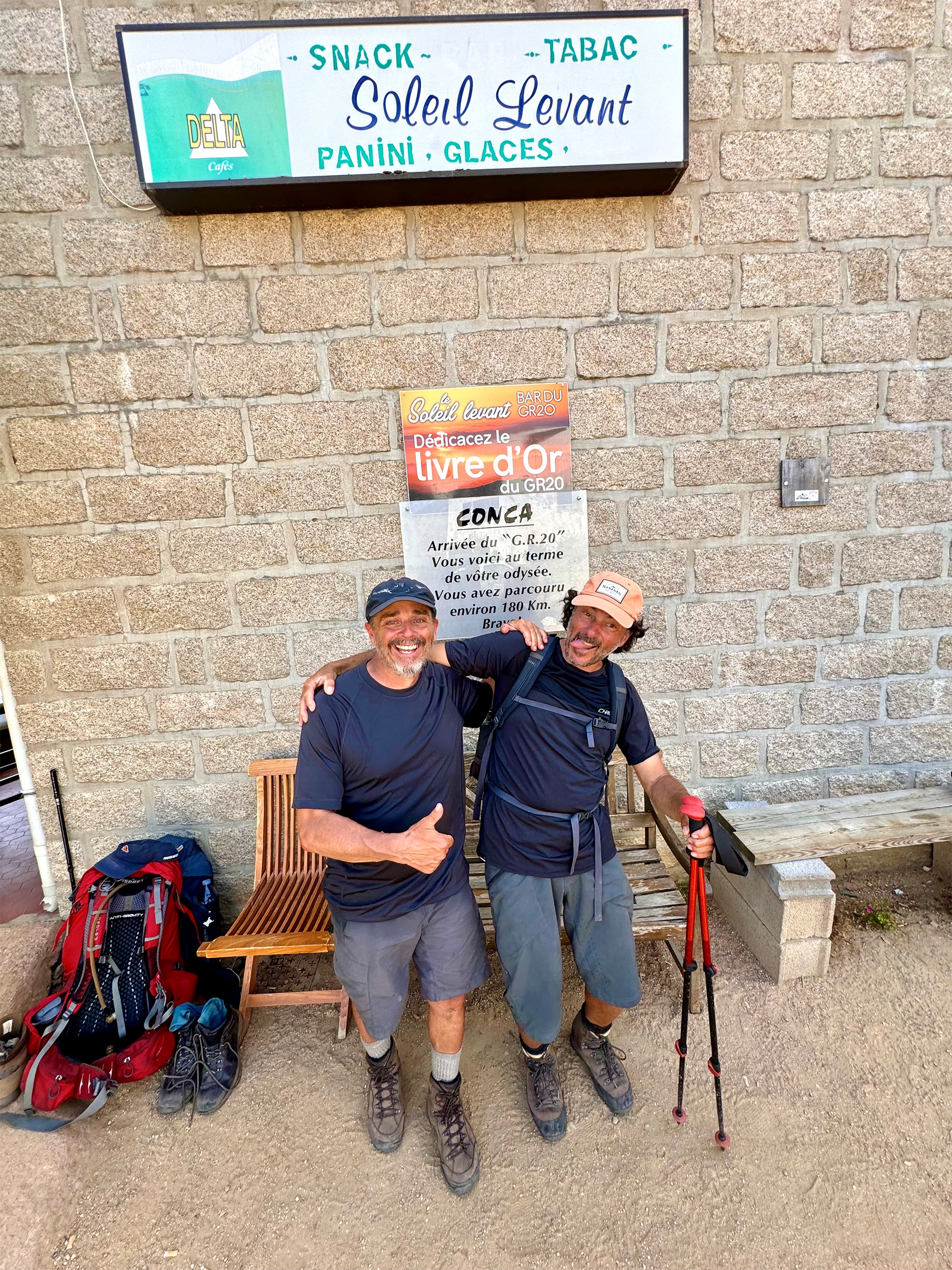 Photo emblématique de la fin du GR20