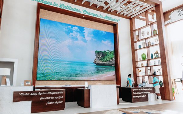 Réception du Margaritaville Island Reserve Cap Cana Hammock