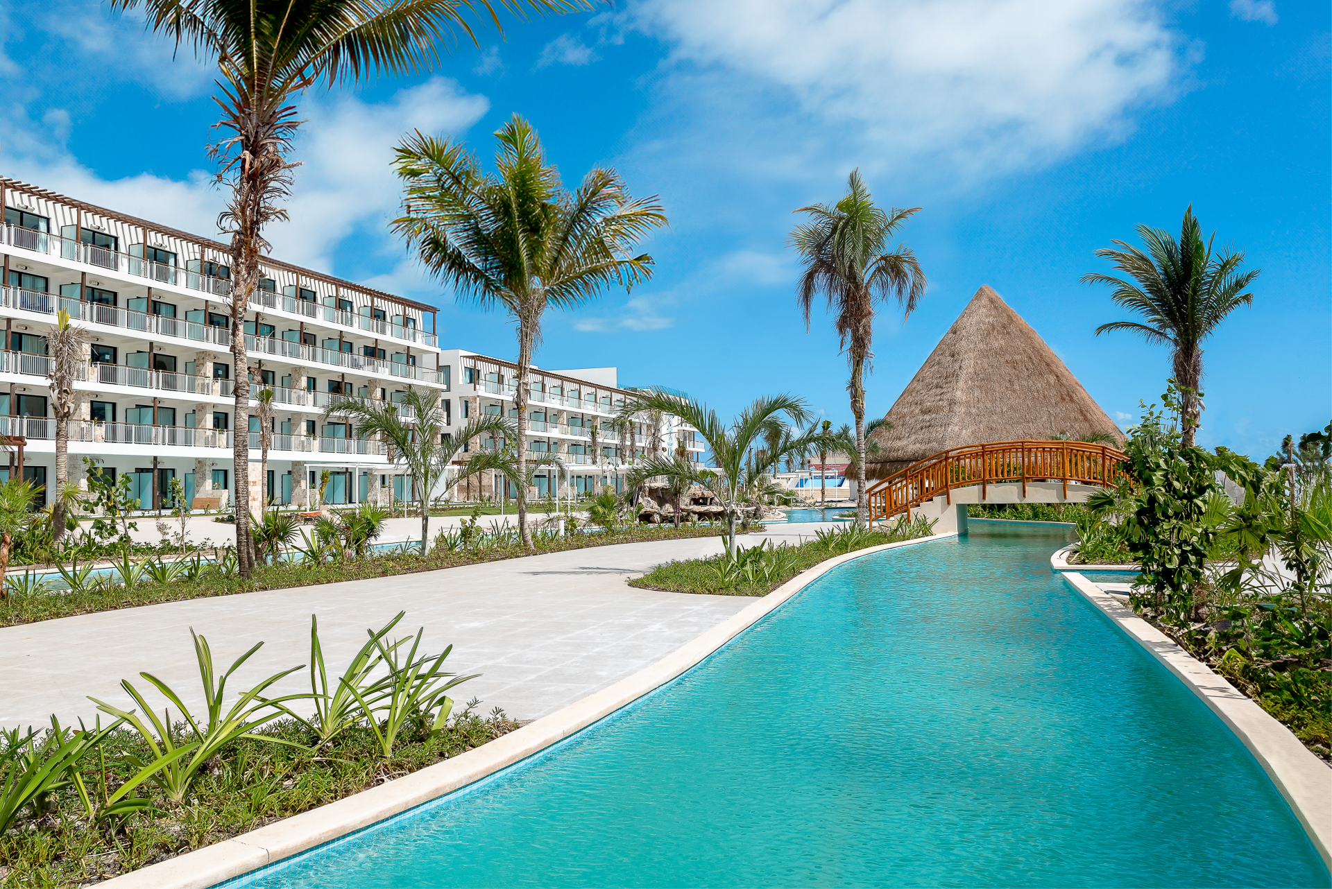 Road style pool at Ocean Azure Costa Mujeres, Cancun with Aquaterra Travels