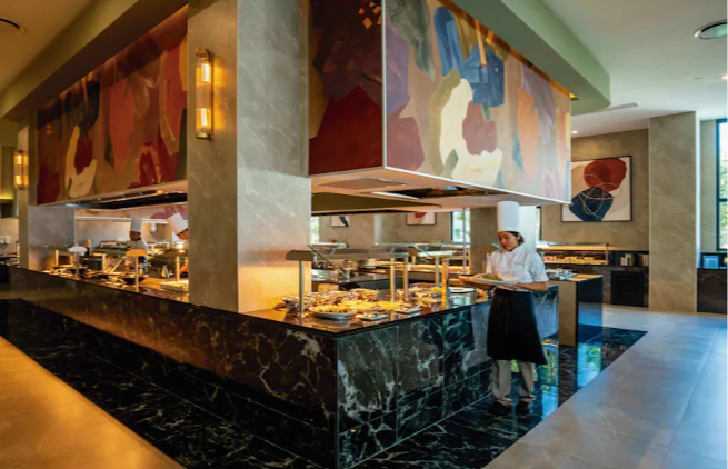 Riu Palace Kukulkan Cancun Hotel Zone Mexico Boulevard Kukulkan buffet restaurant