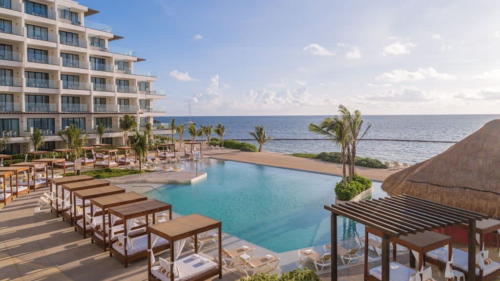 View from the hotel of the sea at Sensira Resort & Spa Riviera Maya, Mexique with Aquaterra Travels
