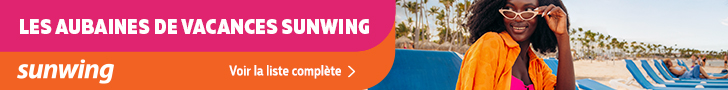 Aubaines Sunwing avec Voyages Aqua Terra