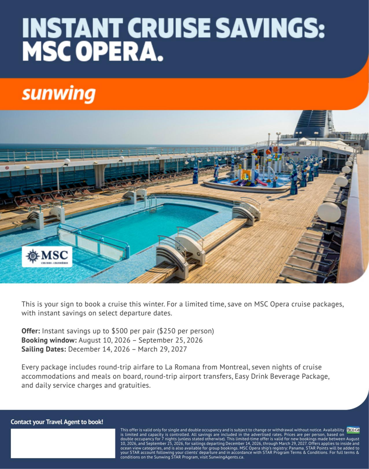 Sunwing Promotion Instant Economies with Voyages Aquaterra Sunwing Promotion Instant Economies with Voyages Aquaterra
