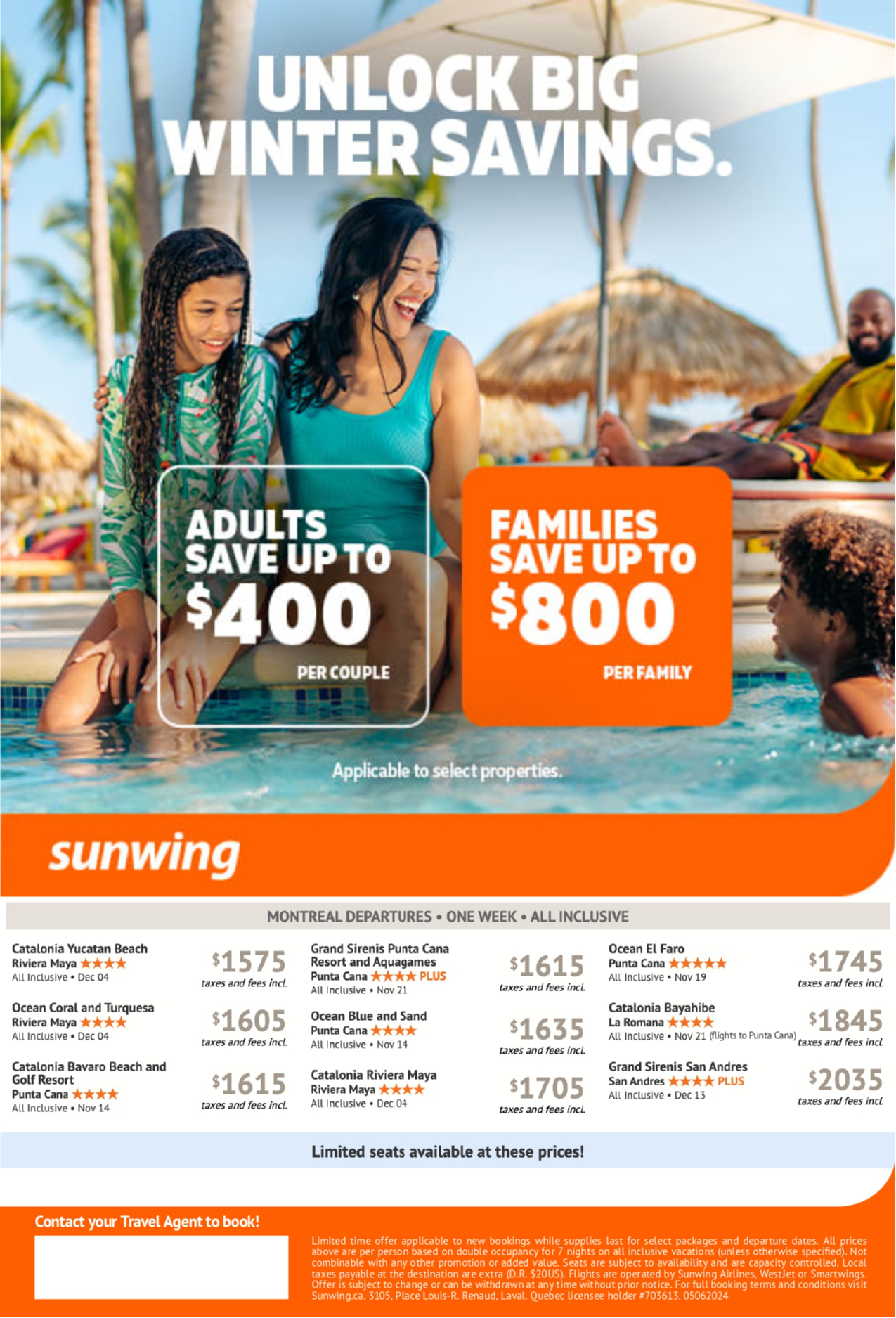 Sunwing - Winter Flights Schedule
