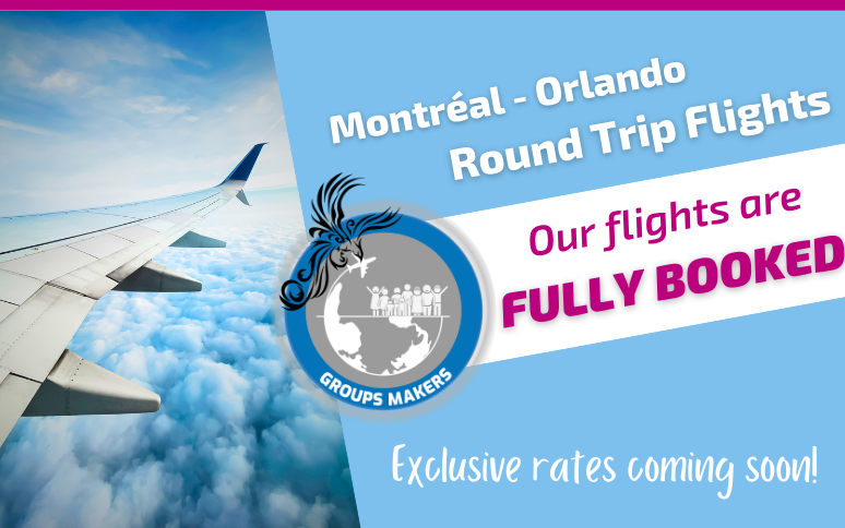 Exclusive rate Voyages Aqua Terra round-trip flight Montreal Orlando