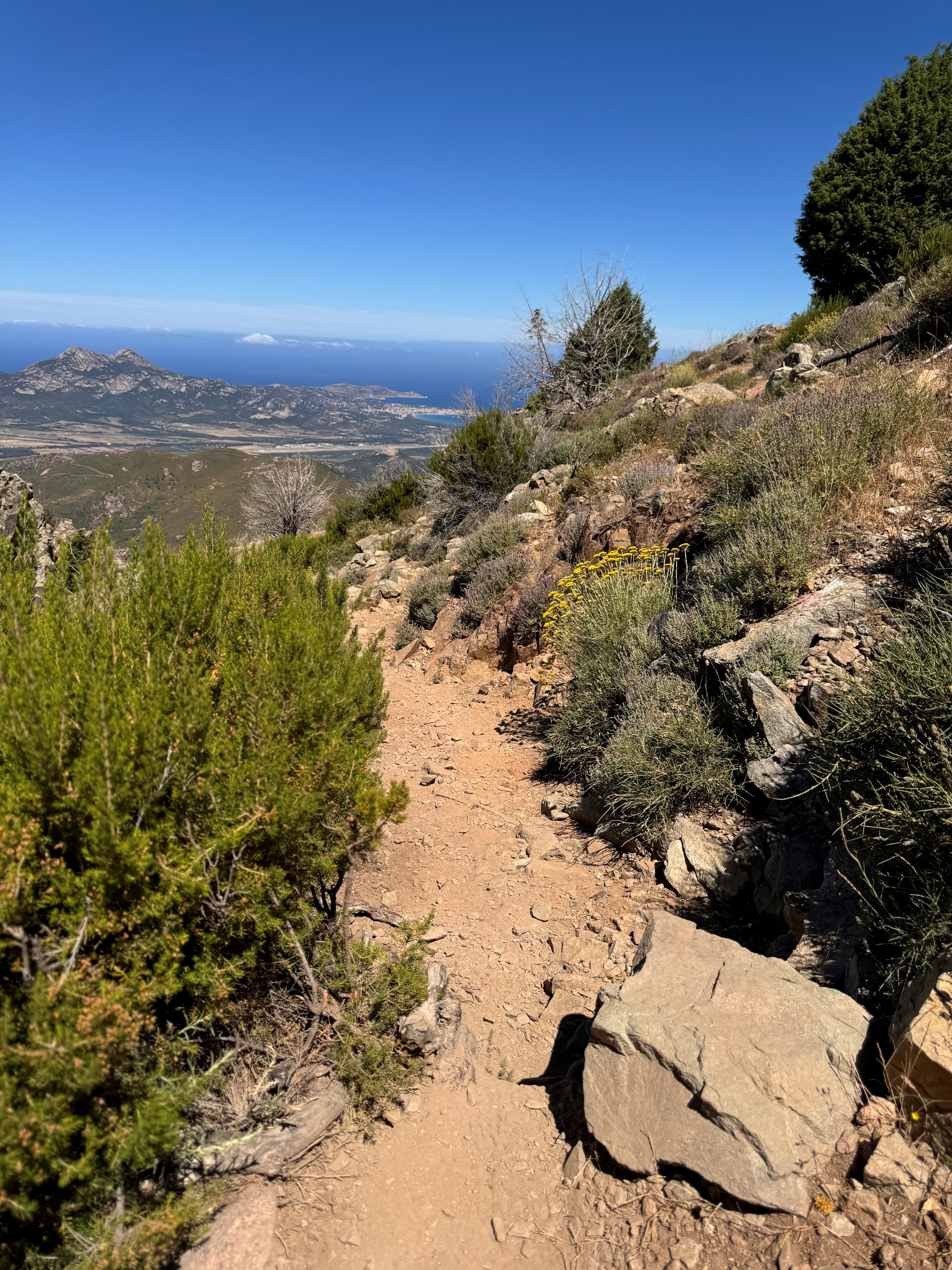 Vue de la première montée Calenzana Vue de la première montée Calenzana