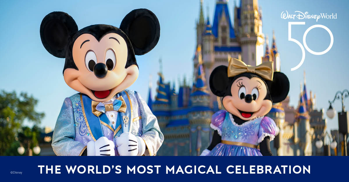 Walt Disney World Resort in Florida 50th anniversary celebrations, the world's most magical celebration undefined