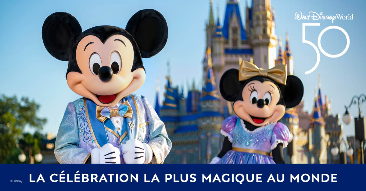 Célébrations du 50è anniversaire du Walt Disney World Resort en Floride, la célébration la plus magique au monde! Célébrations du 50è anniversaire du Walt Disney World Resort en Floride, la célébration la plus magique au monde!