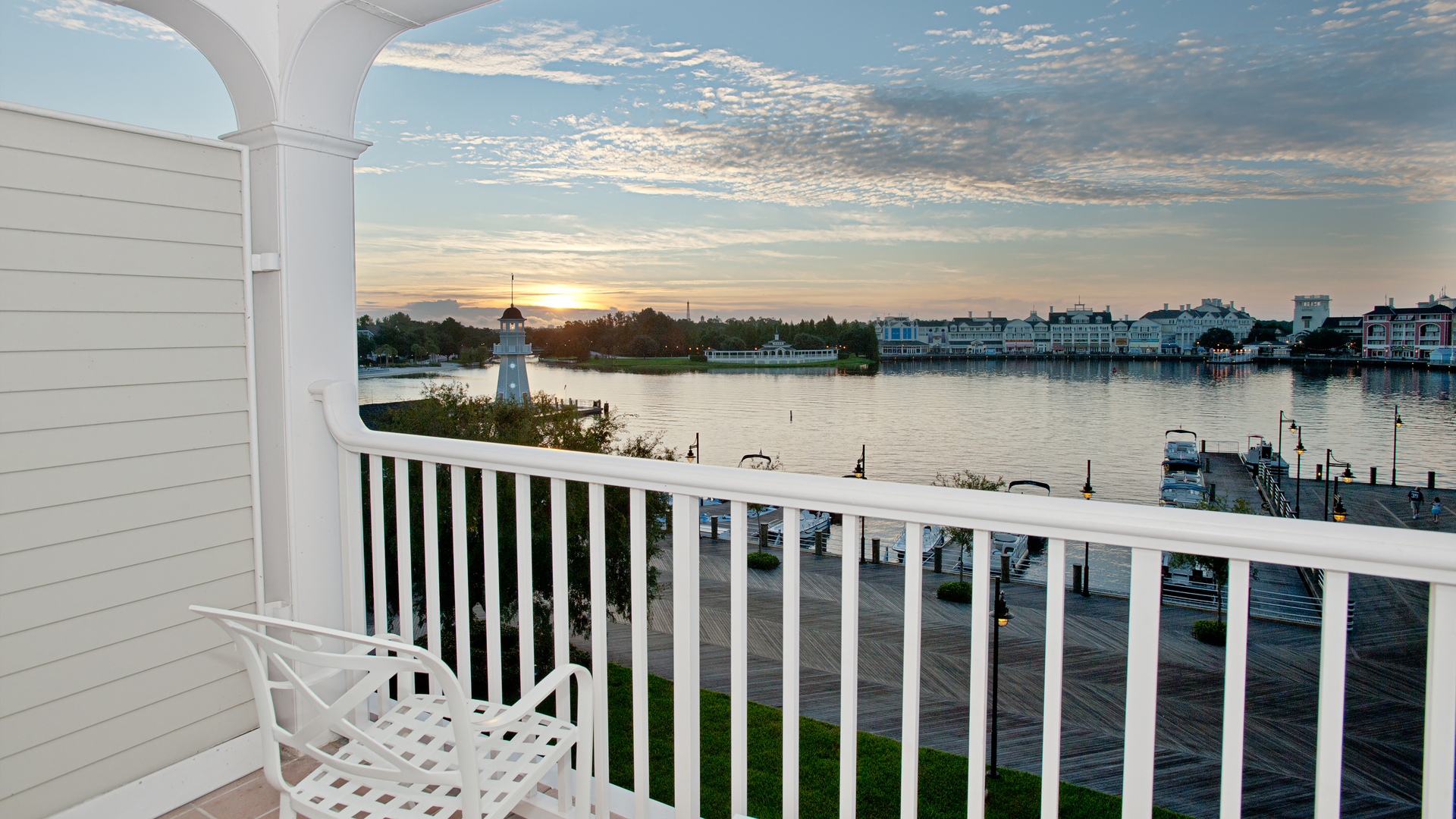 Balcon au Disney's Yacht Club Resort